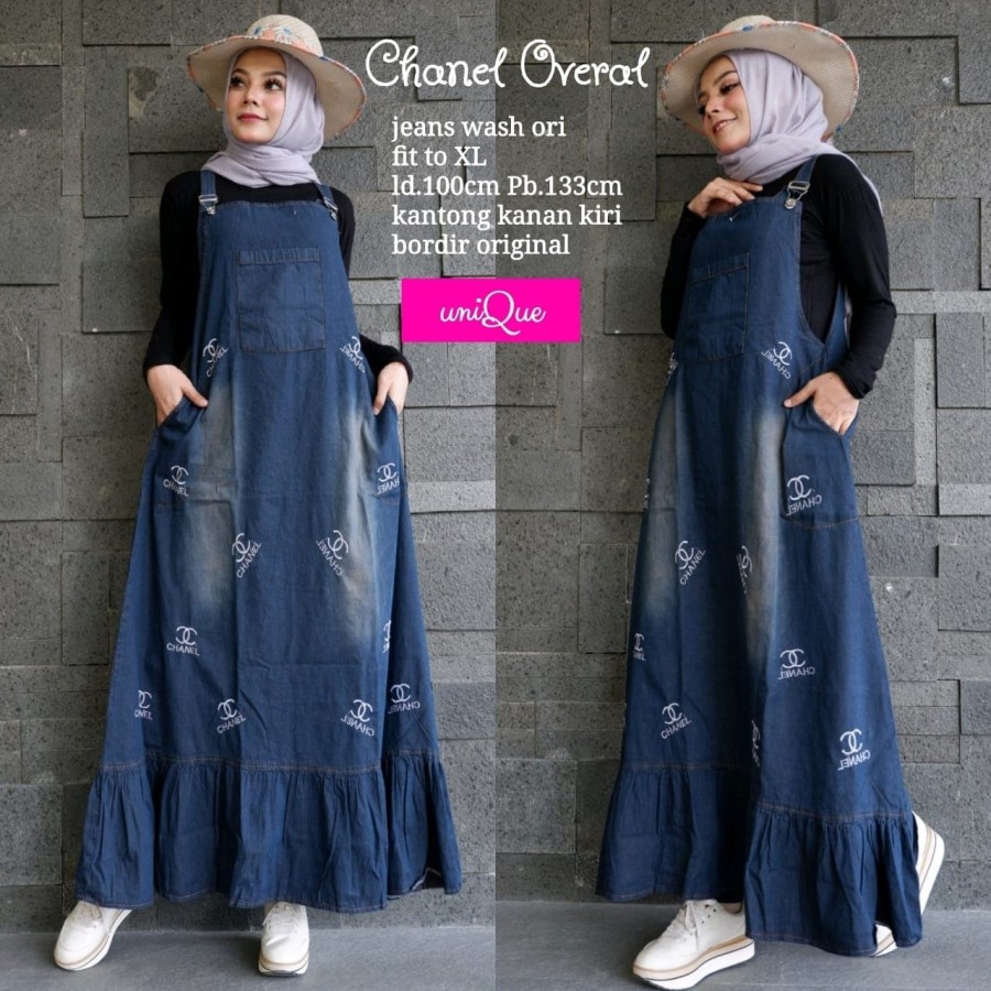 CHA-CHA OVERALL JEANS BORDIR CHANEL BR