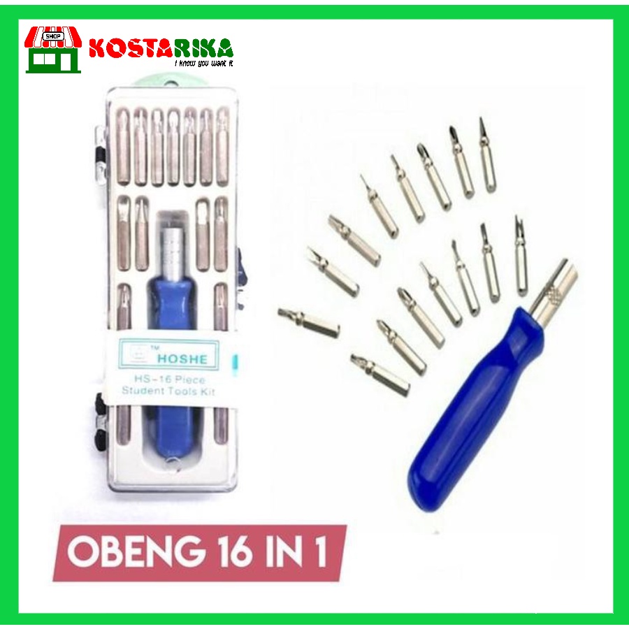 Obeng Mini Multifungsi Atau Obeng Serbaguna Atau Obeng Magnet Atau Obeng Set 16in1