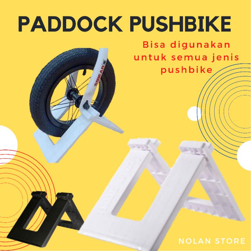 paddock pushbike / dudukan balance bike / parking pushbike / dudukan pushbike