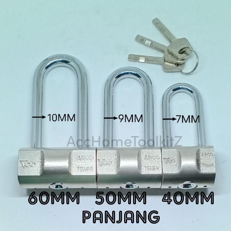 Gembok Vico 40 mm Panjang / Gembok Bulat Vico Pengaman / Gembok Putih Besar Anti Maling Anti Rust Anti Cut Anti Di Congkel / Gembok Pintu Pagar Gerbang Mobil / Gembok Balok Vico ORI