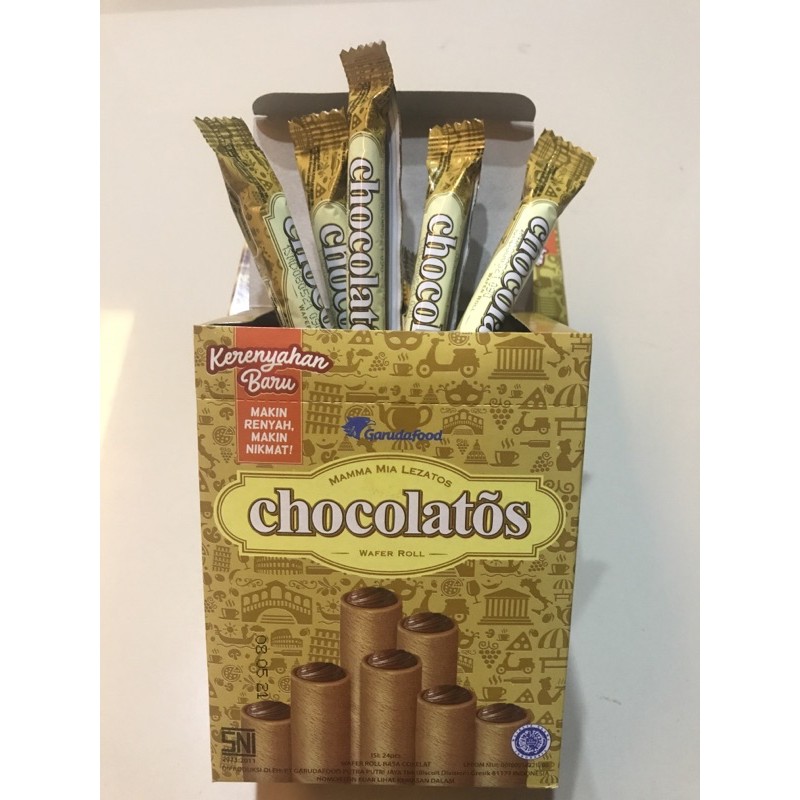 

CHOCOLATOS WAFER ROLL ISI 24 (eceran 500)