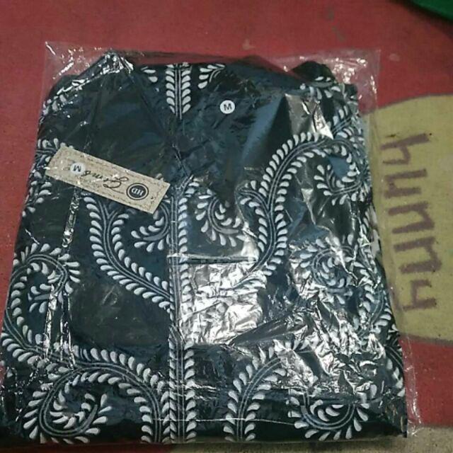 Batik Couple 2543 Blus Batwing Rok Lilit Kemeja Pria Wanita Modern Premium Sarimbit Katun