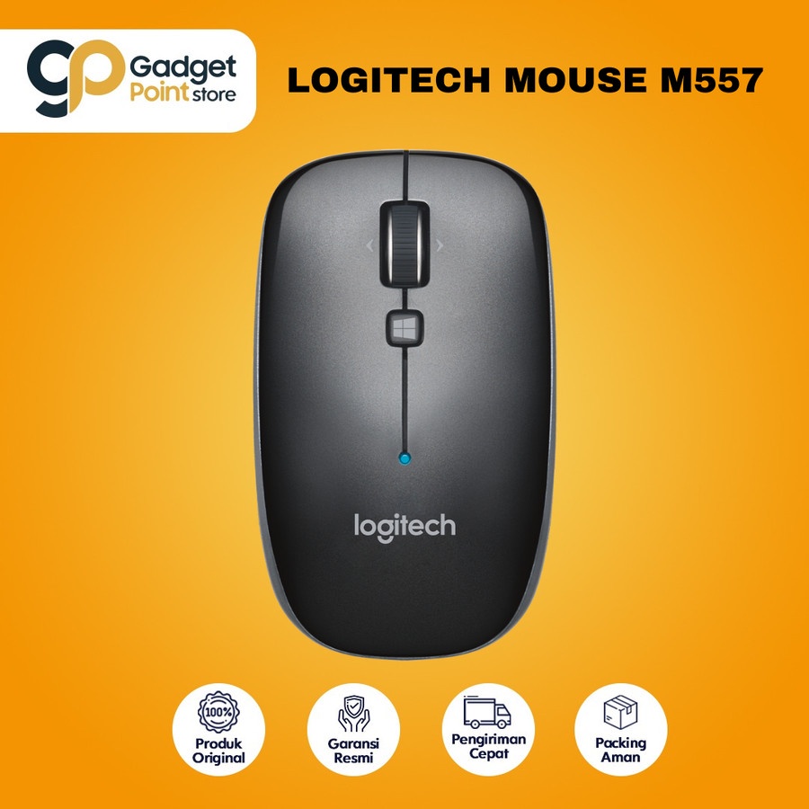 Mouse Wireless Logitech M557 Support i Mac - Garansi Resmi 3 Tahun