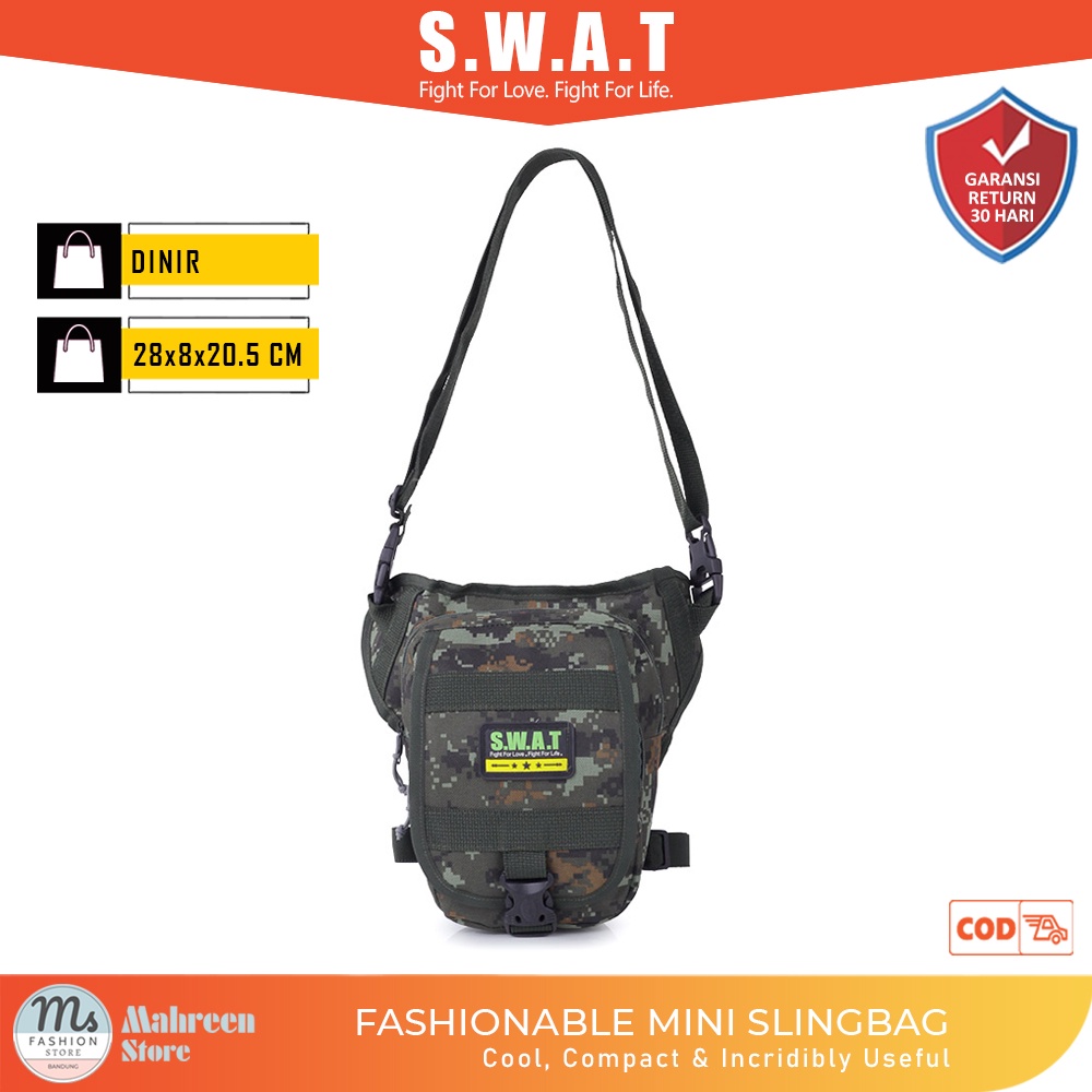 Tas Pria Tas Sling Bag Mini Tas Selempang Army Mini - SWAT | TCL 940