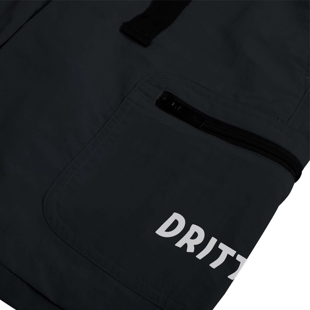 Dritto BoardShort - ShortBoard QMind Celana Pendek Unisex - HItam