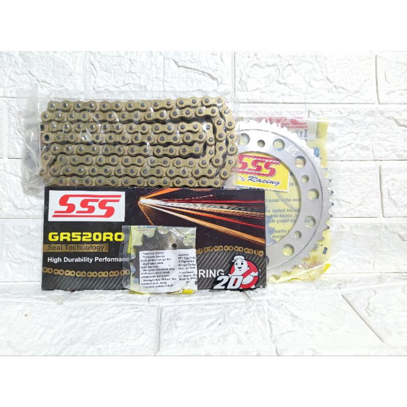 gear gir set sss 520 cbr 250rr rantai ro oring