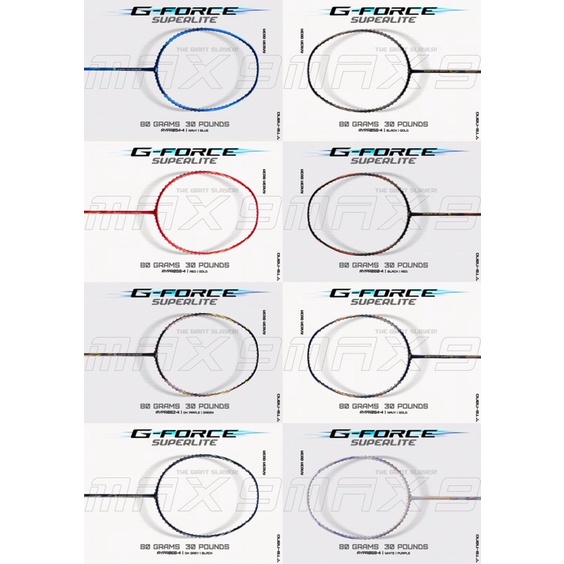 RAKET BULUTANGKIS LINING G FORCE SUPERLITE MAX 9 BATANGAN ORIGINAL