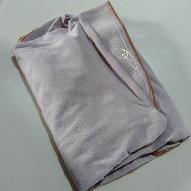 (Ori Arey)•Syar'i Lis•Jilbab Instan Jersey Airis Semi Jumbo Lis Syari-Khaki