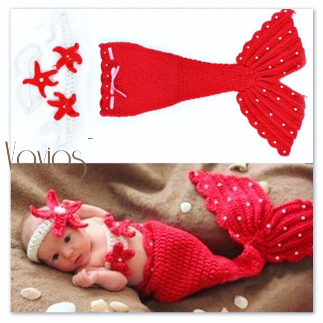 Photo prop | kostum baby mermaid| costum rajut bayi