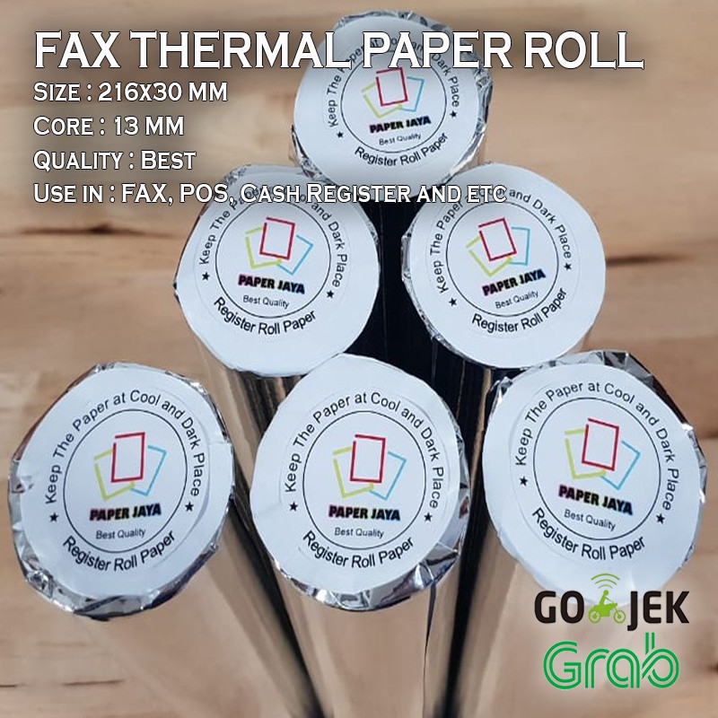 

Kertas FAX Thermal 216x30 Thermal Roll Paper Jaya