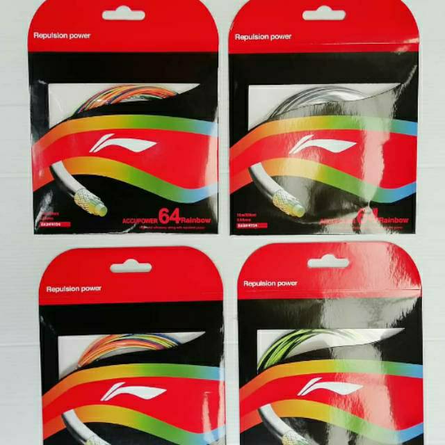 Ap 64 rainbow/pasang senar/original/lining/ap64rainbow/ap64 rainbow/raket/badminton
