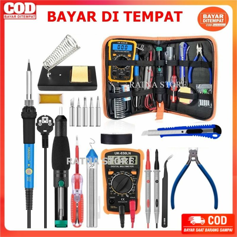 PAKET HEMAT SOLDER LISTRIK 60WATT / MULTITESTER LENGKAP