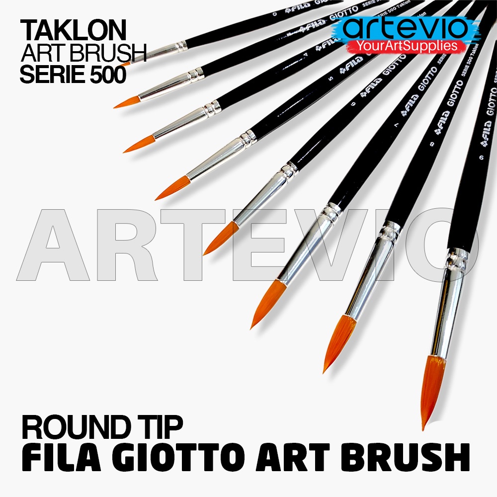 

Kuas Lukis Fila Giotto Taklon Art Brush Serie 500 Round Tip