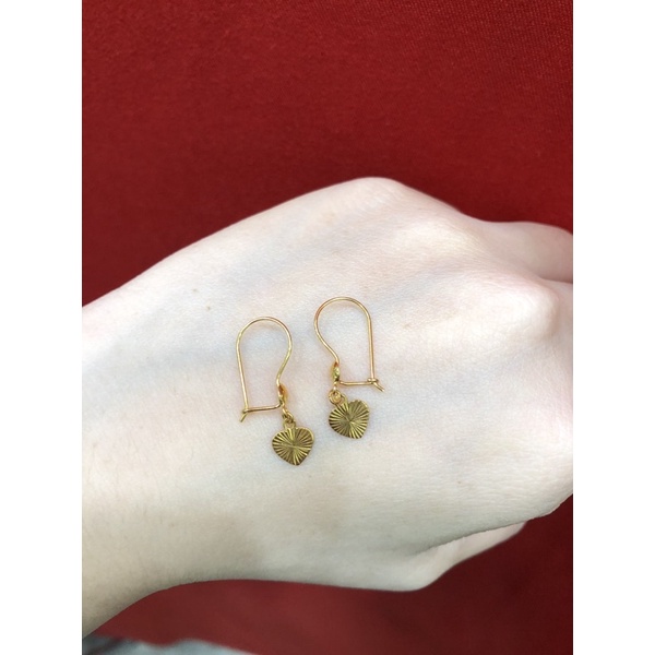 Anting hook love ukir 375/8K