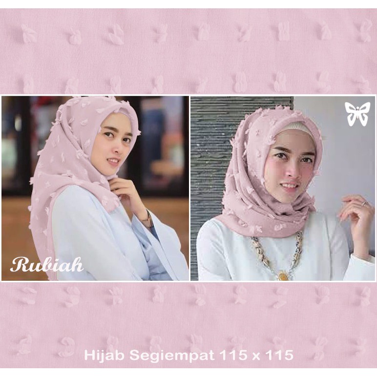 HOPYLOVY - Pashmina Segi Empat Rubia Rubiah
