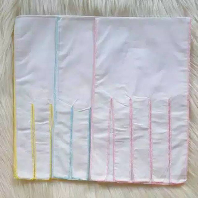 Gurita Bayi Putih Polos 12 pcs