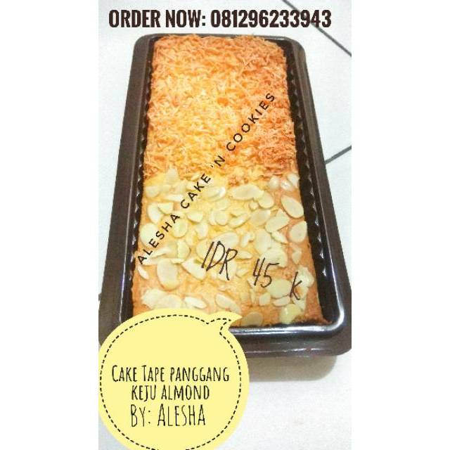 

Cake Tape Keju almond