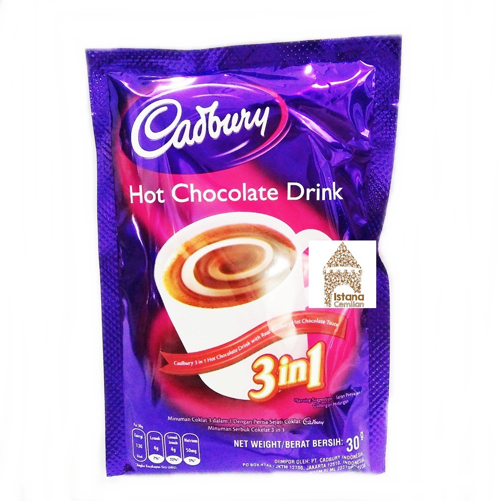 Cadbury Hot Chocolate Drink 3in1 Sachet