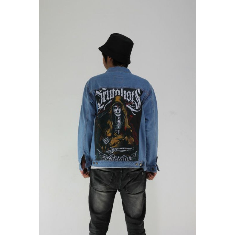 Jaket Jeans Denim Brutalist keren