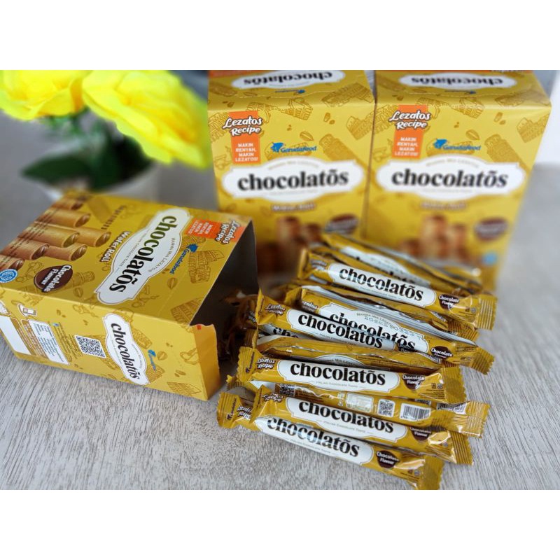 

chocolatos wafer roll isi 24pcs