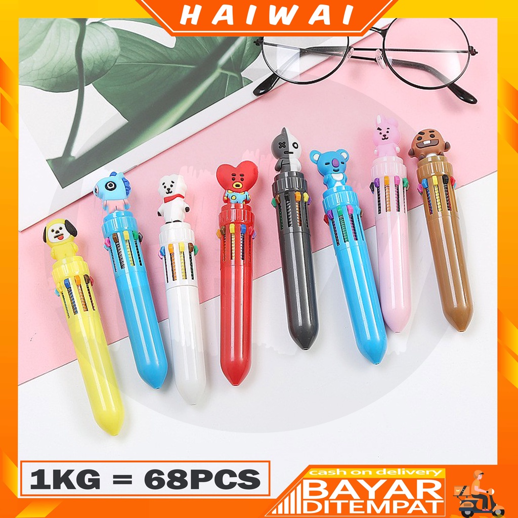 

HaiWai COD Pena Karakter ARMY Mekanik 10 Warna Warni Pulpen Karakter Multi Warna Pena Cartoon Murah Import U145