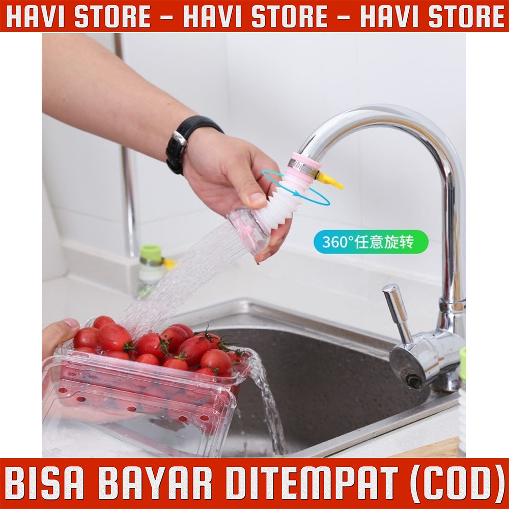 Selang Sambungan Kran Air Flexible + Klem Pengunci