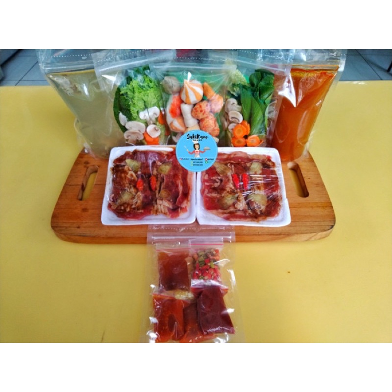 

Paket Suki Kane @Home (Paket Sukiyaki dan BBQ Frozen) // BBQ BARBEQUE GRILL SUKI SHABU