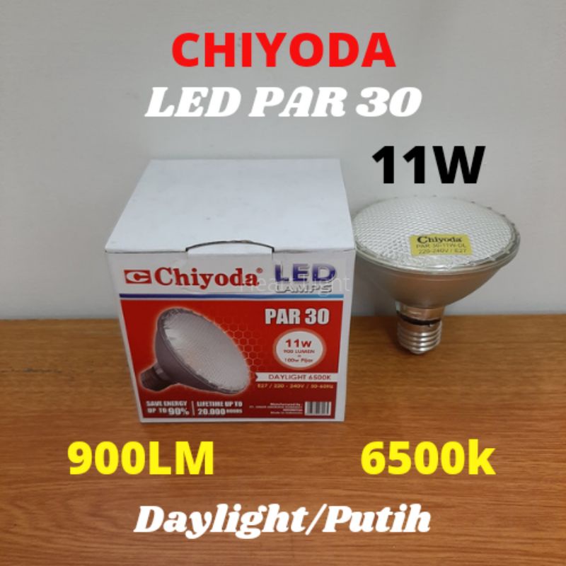 LAMPU LED CHIYODA LED PAR30 11W DAYLIGHT PUTIH 900LM E27/LAMPU SOROT LED PAR 30 11WATT KUNING E27 BA