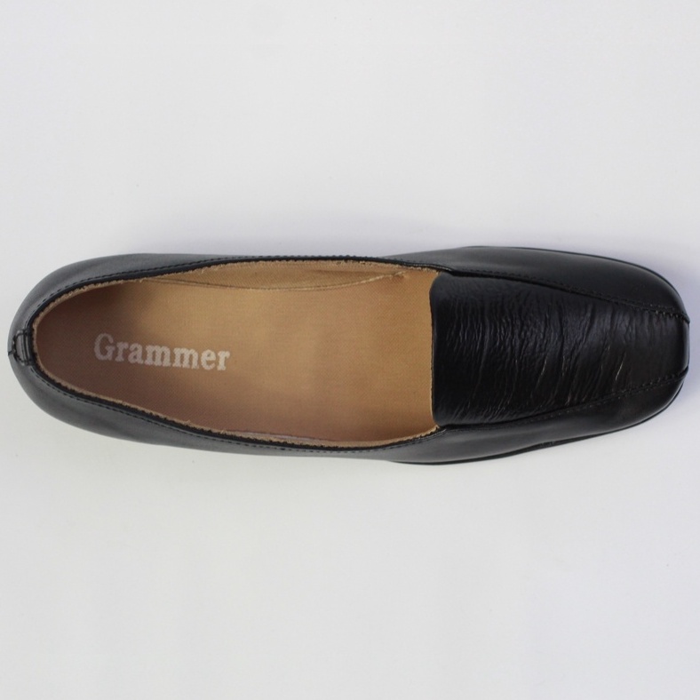 Sepatu Formal Wanita Kulit Asli Sepatu Pantofel Loafer Grammer