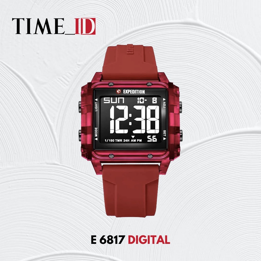 Jam Tangan Expedition E 6817 DIGITAL RED UNISEX