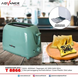 Advance T-8866 Toaster Pemanggang Roti Dengan Pembuangan Remah Roti
