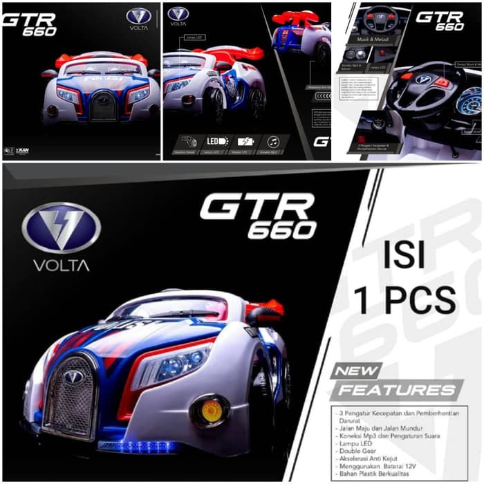 Mainan mobil aki Polisi POLICE GTR 660 bugatti Volta SHP