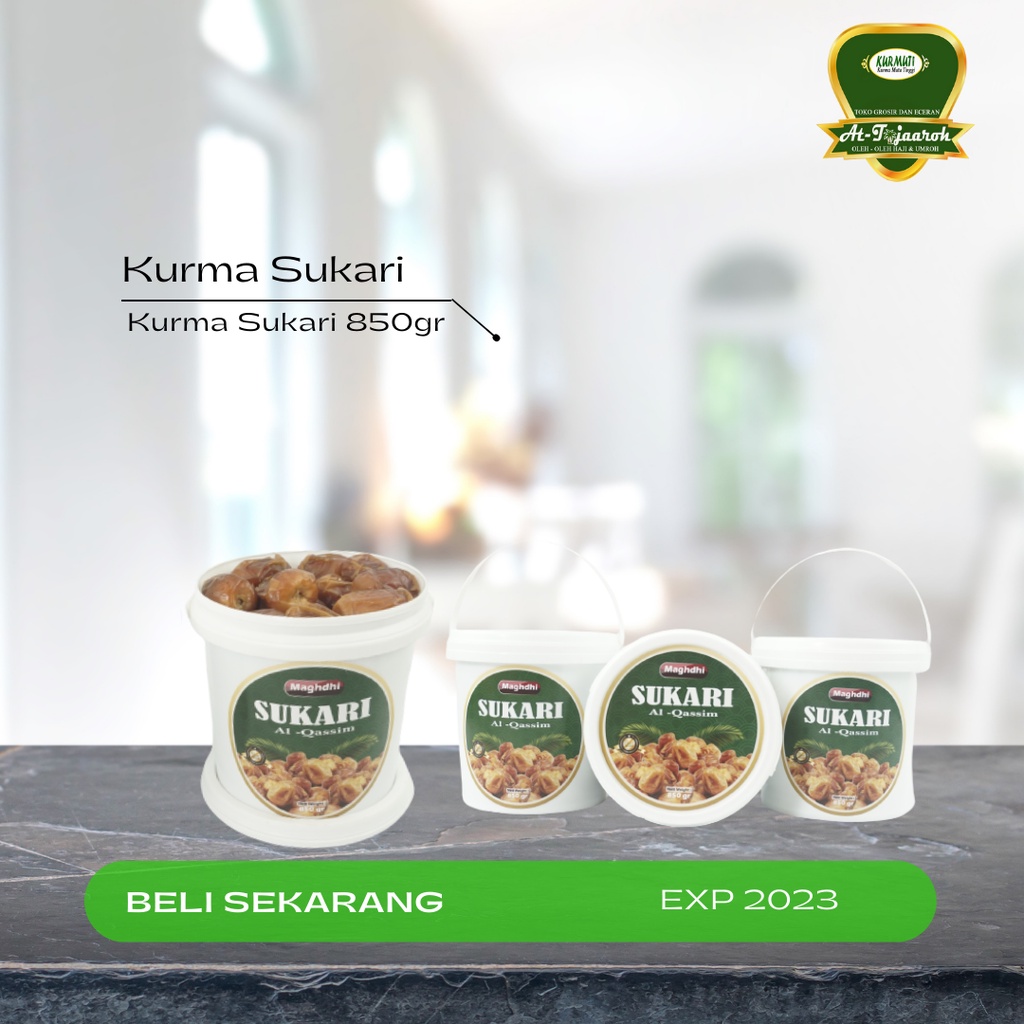 

Kurma Sukari Al Qassim 850 gr kemasan ember Grade A