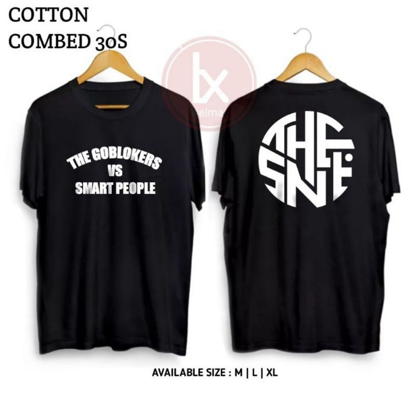 KAOS PRIA TSHIRT THE GOBLOKERS VS SMART PEOPLE ORIGINAL BOBON SANTOSO