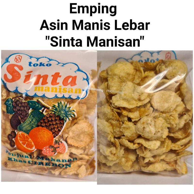 

Emping Asin Manis Lebar Asli "Sinta Manisan" Berat- 100 Gram Khas Cirebon