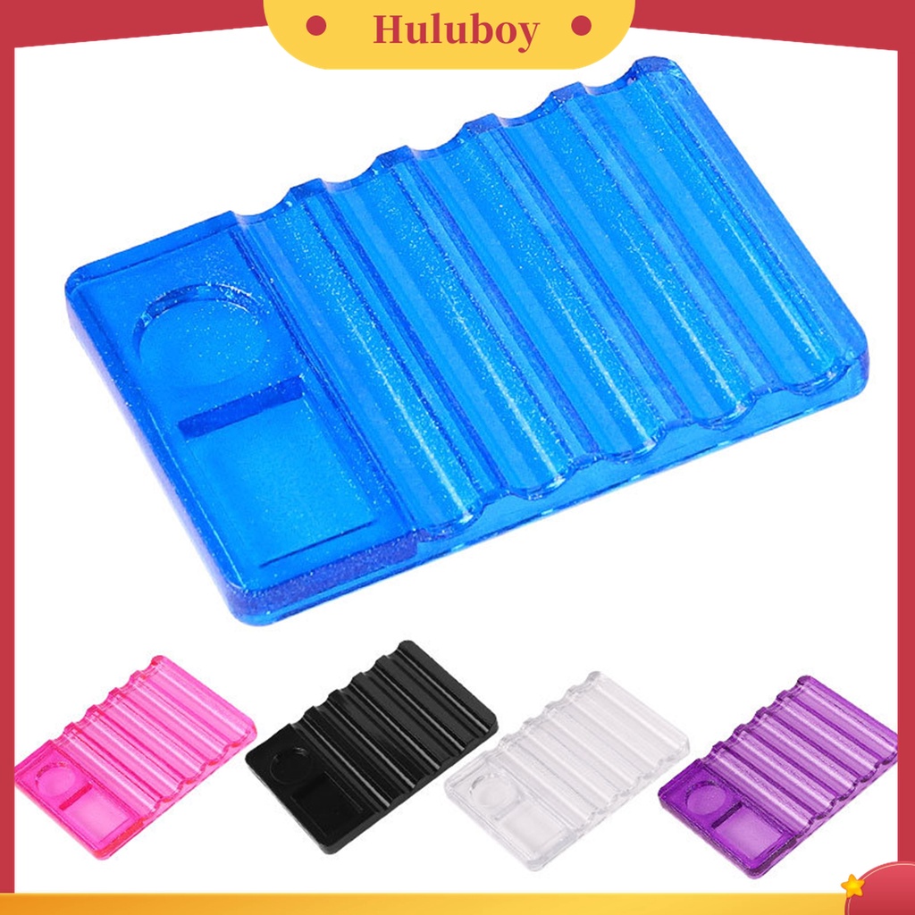 Huluboy Huluboy♡ Holder Pen Brush Nail Art Manicure DIY 7 Slot Ringan Untuk Wanita