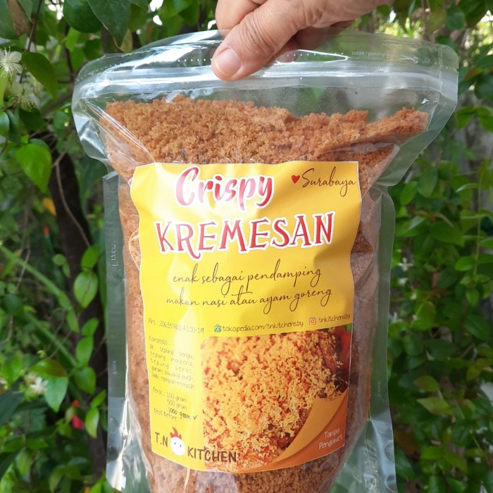 

TERBARU NON MSG Tanpa Micin Kremesan Sari Ayam Kremes asli Khas Surabaya 100gr