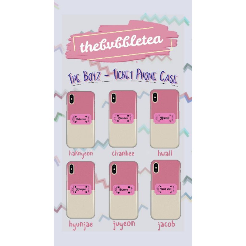 〔 PO 〕The Boyz Ticket Phone Case