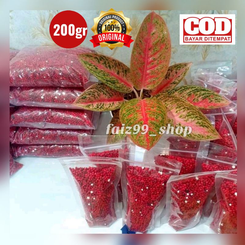 SLOW RELEASE MERAH/SK COTE/Pupuk Merah/Pupuk sr/Pupuk tanaman hias/SR19-10-13 Kemasan 200 gram