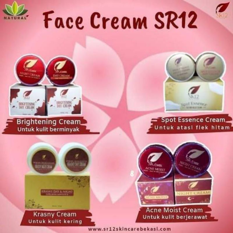 cream pemutih wajah SR12