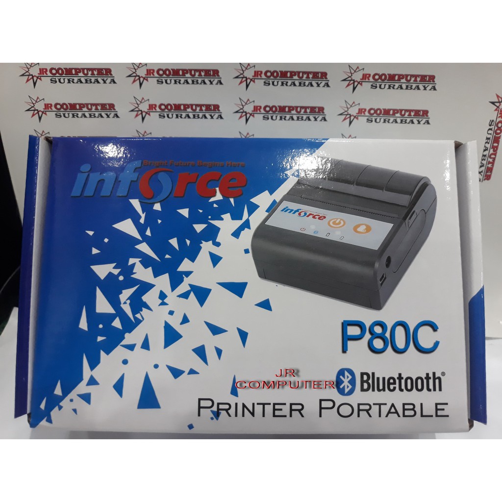 Printer Thermal Bluetooth INFORCE P80C Portable ukuran 80mm