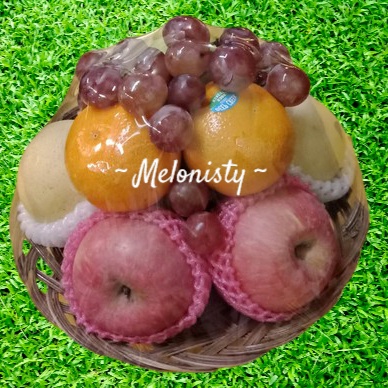 

PARCEL BUAH MEJA MINI PAKAI PIRING KERANJANG