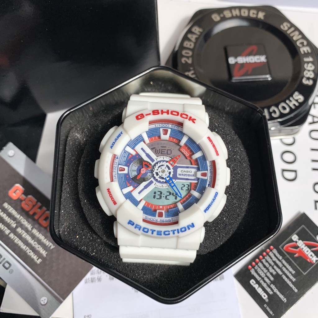 Casio G-Shock Limited White Tricolor  GA-110TR-7A GA110 Custom