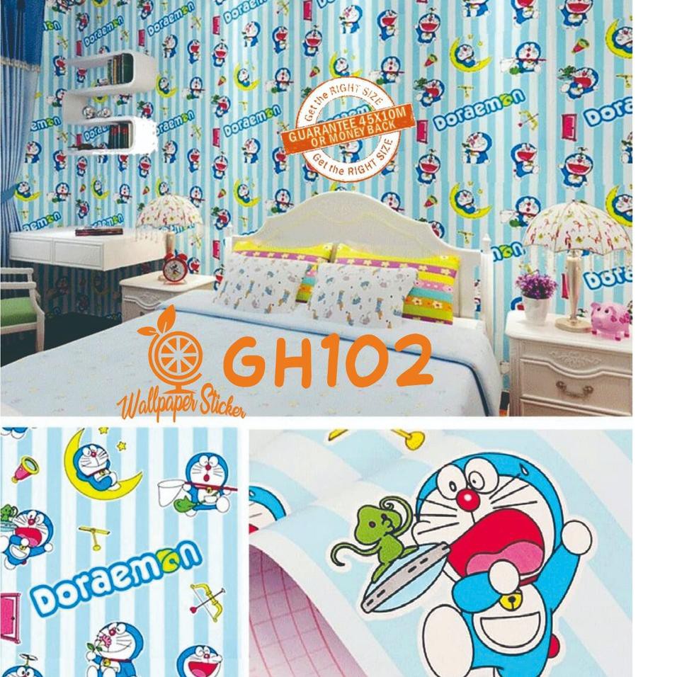 Harga Murah Wallpaper Sticker Dinding Gh Karakter Doraemon Lucu Premium Quality 45cm X 10mtr Lr Shopee Indonesia