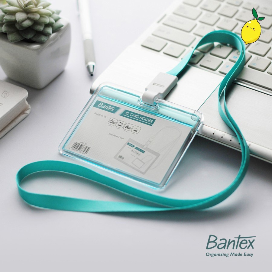 

Name Tag / ID Card Holder Bantex Clear Horizontal / Landscape
