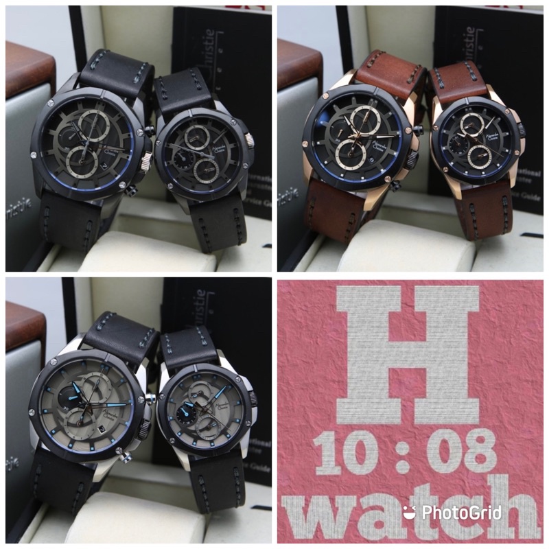 Jam tangan couple new alexander cristie original ac6589 / ac 6589 harga sepasang