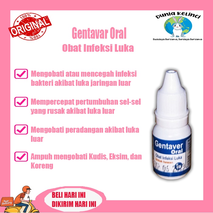 Obat luka hewan GENTAVER Kucing Anjing