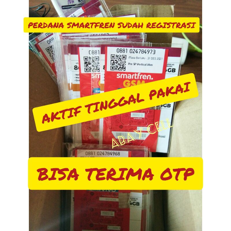 PERDANA SMARTFREN AKTIF  BISA TERIMA OTP PERDANA AKTIF SUDAH REGISTRASI 4444 PERDANA AKTIF SMARTFREN