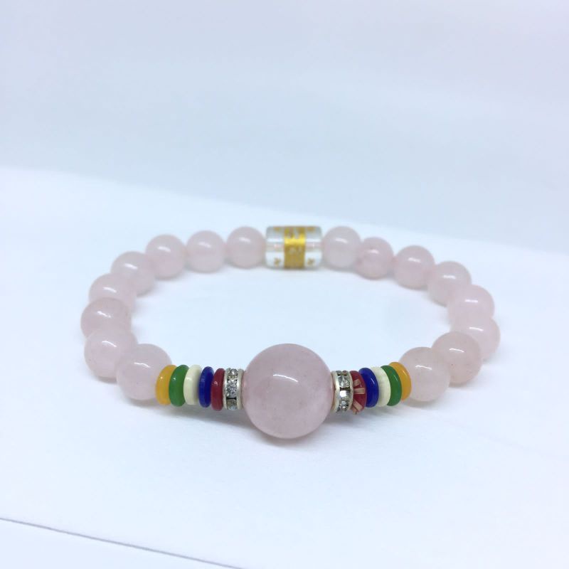 Gelang Tangan Perhiasan Wanita Jewerly Fashion Acecoris Perempuan Kombinasi Batu Varian Warna(pink)