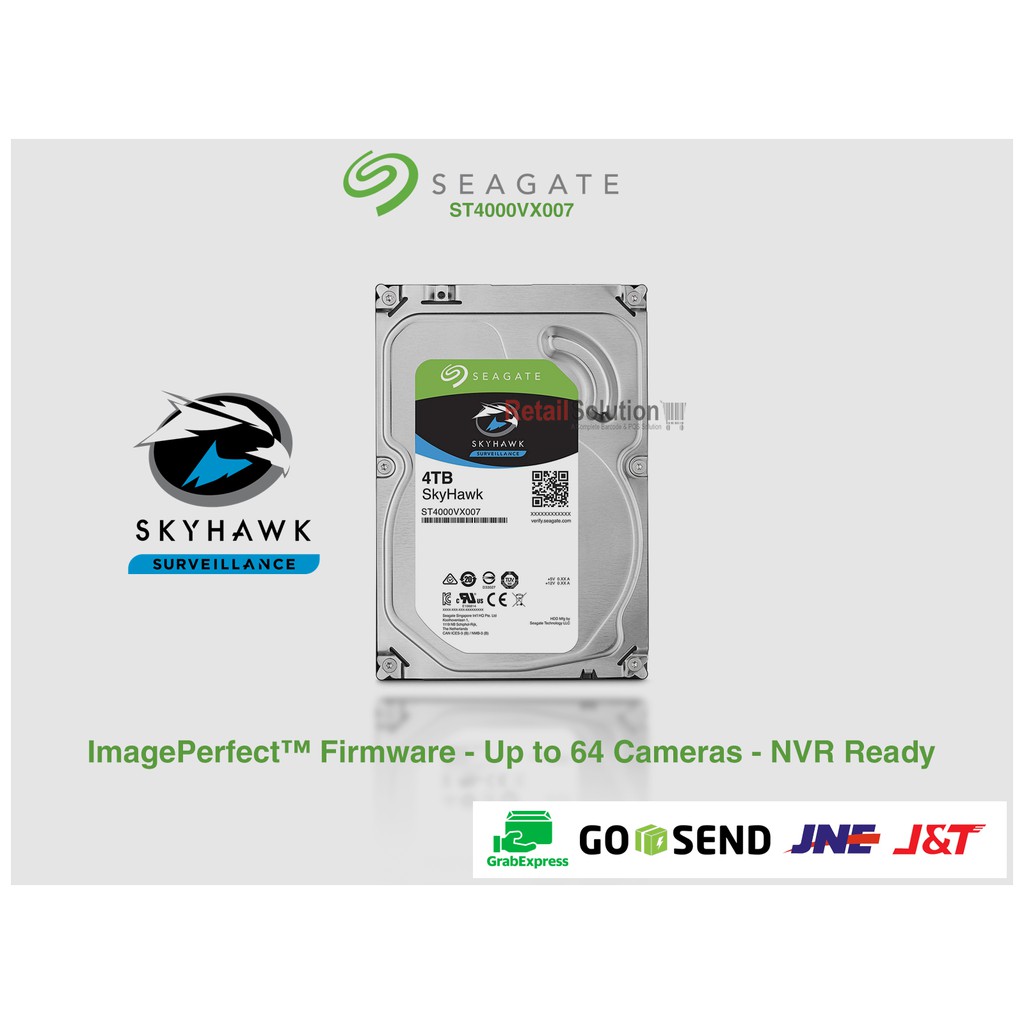 HDD Seagate Skyhawk 4TB 3.5&quot; SATA III MFI - HDD Internal CCTV